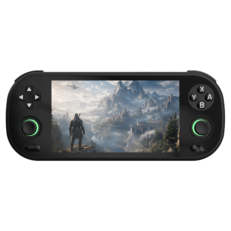Android handheld with dual illuminated sticks